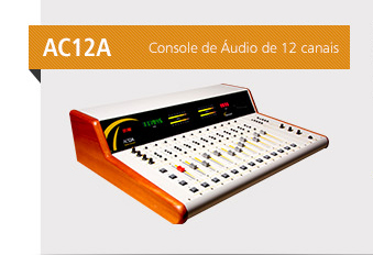 AC12A - Console de Áudio de 12 canais