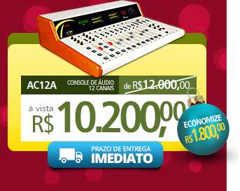 AC12A - Console de Áudio de 12 canais